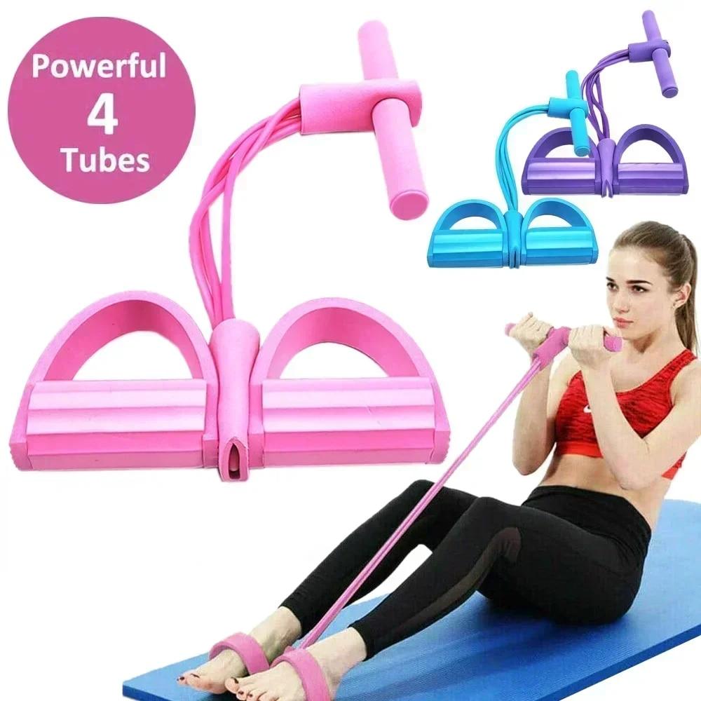 Pilates Bar Kit With Resistance Bands - 4/6 Level Resistance Band Elastic Bands