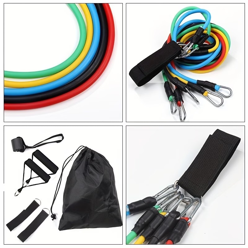 Resistance Band Set with Door  - огляд і ціна Pilates Bar Kit With Resistance Bands