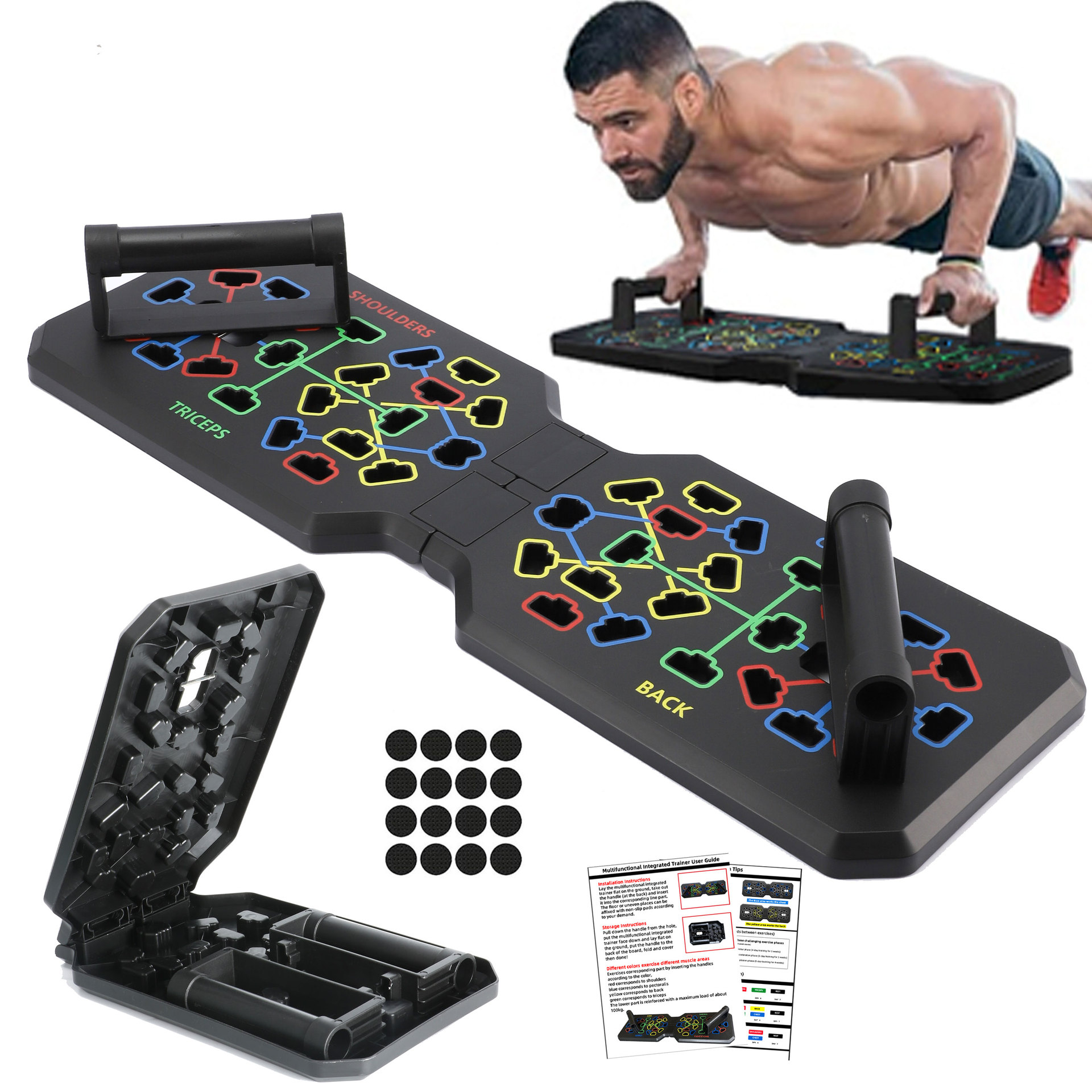 Foldable Push‑Up Board System, - огляд і ціна Push Up Board Foldable Multi Function