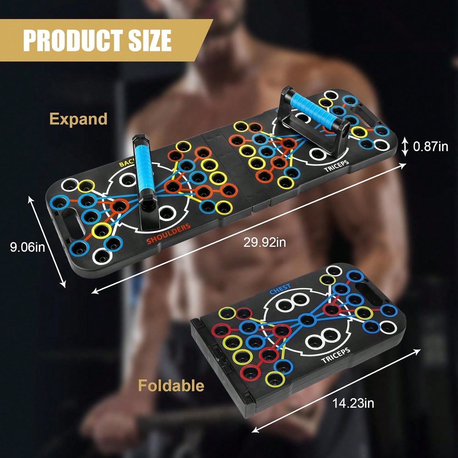 Foldable Push‑Up Board System, - огляд і ціна Push Up Board Foldable Multi Function