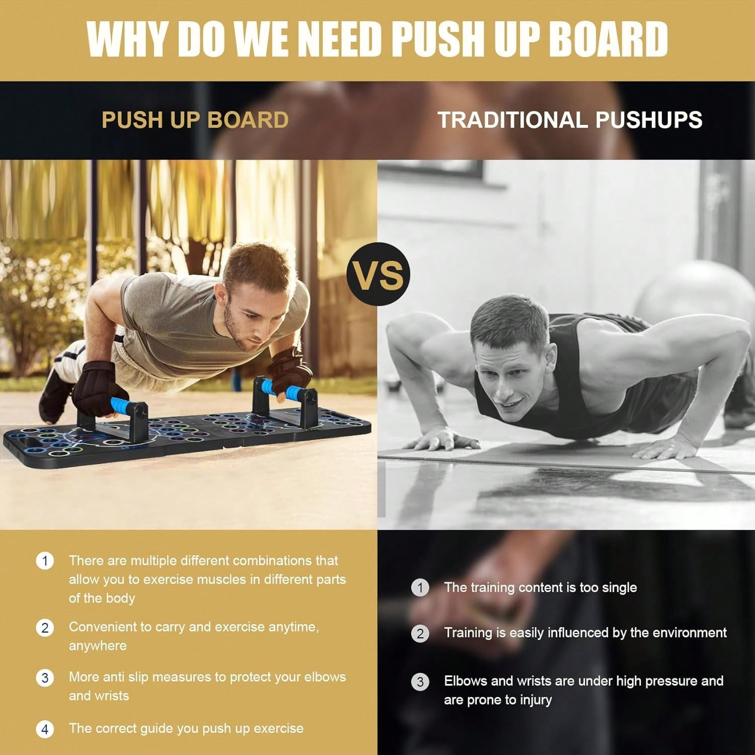 Foldable Push‑Up Board System, - огляд і ціна Push Up Board Foldable Multi Function