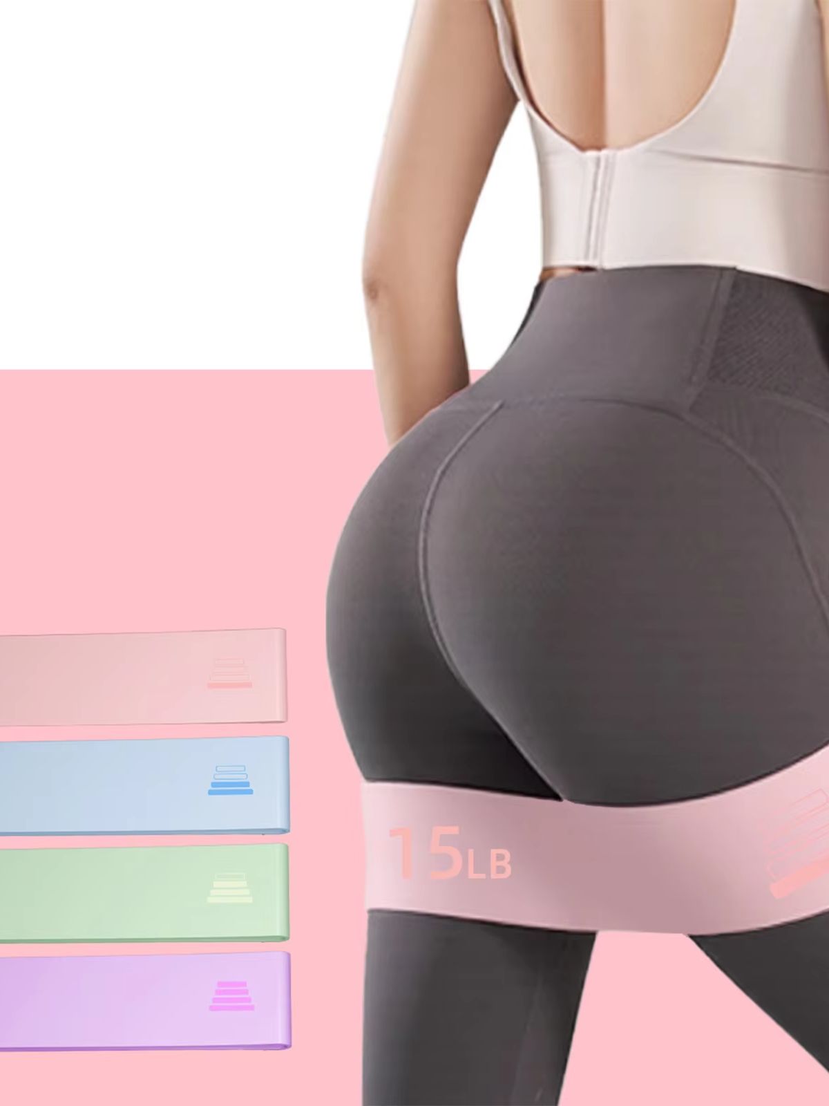 Stretch Bands for Exercise, Re - огляд і ціна Pilates Bar Kit With Resistance Bands