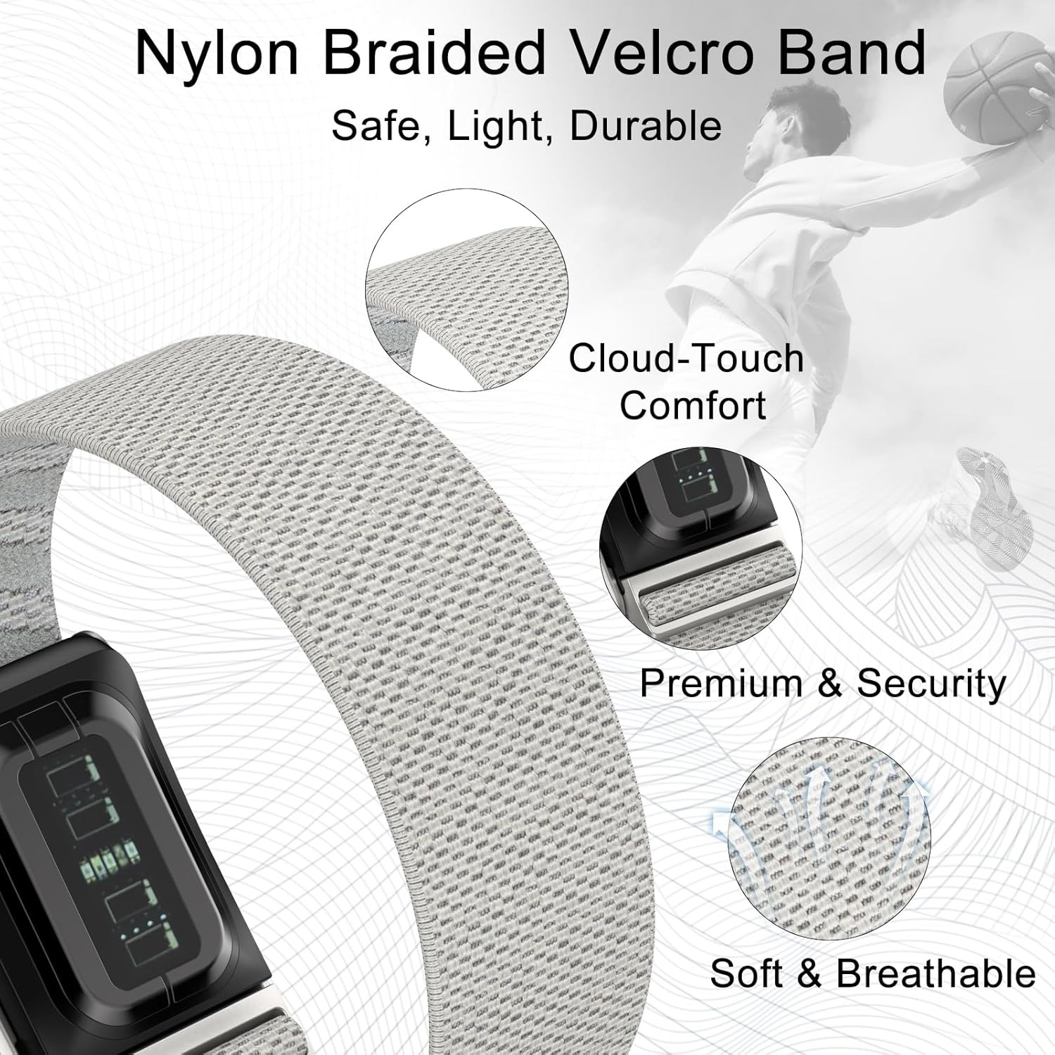 Elastic Nylon Arm Bicep Band F - огляд і ціна Resistance Bands Set With Handles