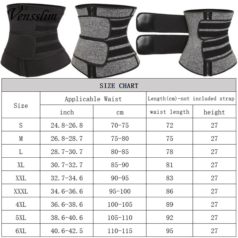 Vensslim Shaperwear Waist Trai - огляд і ціна Sweat Waist Trainer Belt Neoprene
