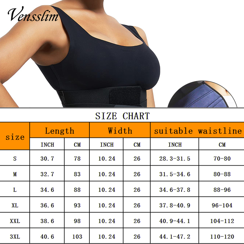 Vensslim Waist Trainer Cincher - огляд і ціна Sweat Waist Trainer Belt Neoprene