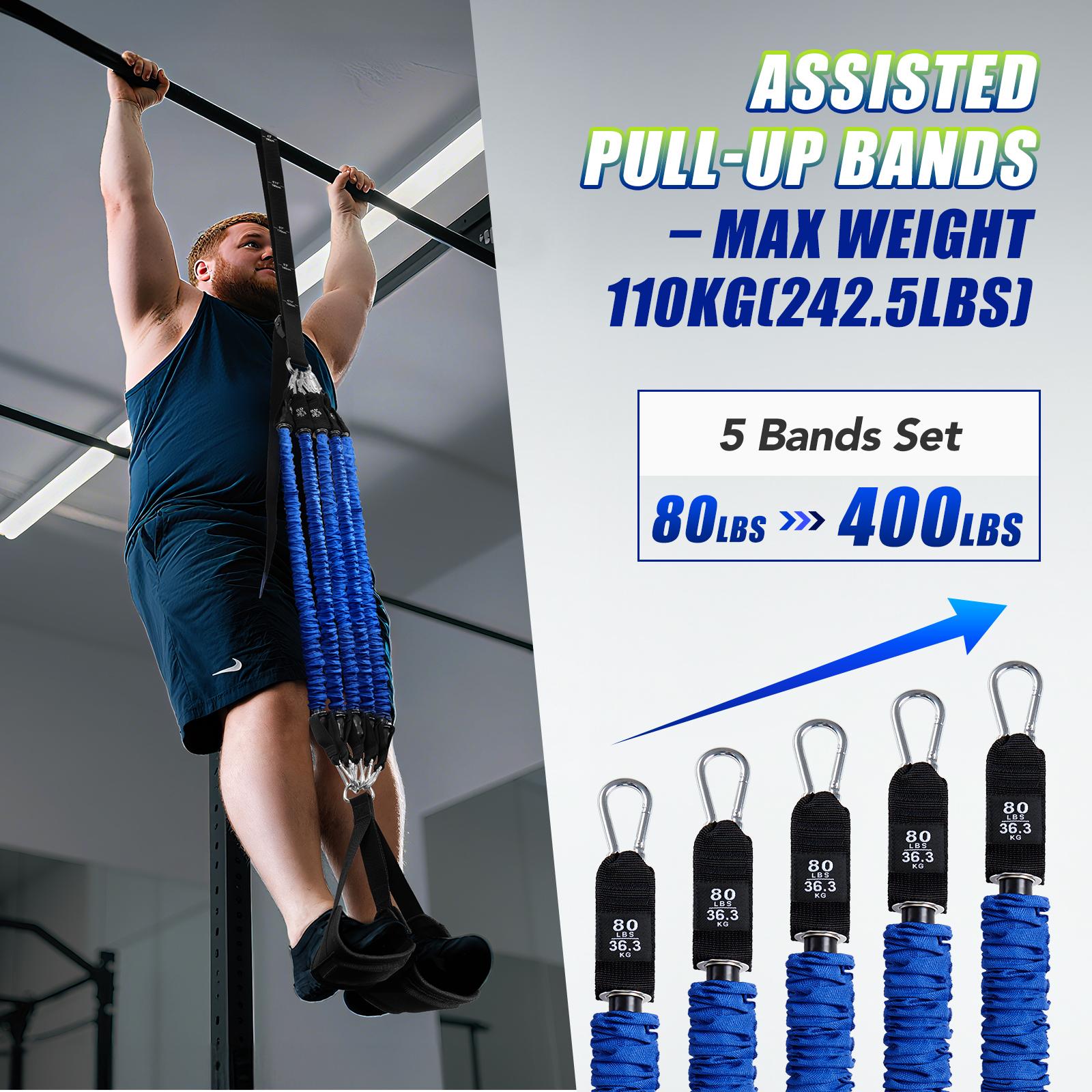 Heavy Duty Pull Up Assist Band - огляд і ціна Resistance Bands Set With Handles