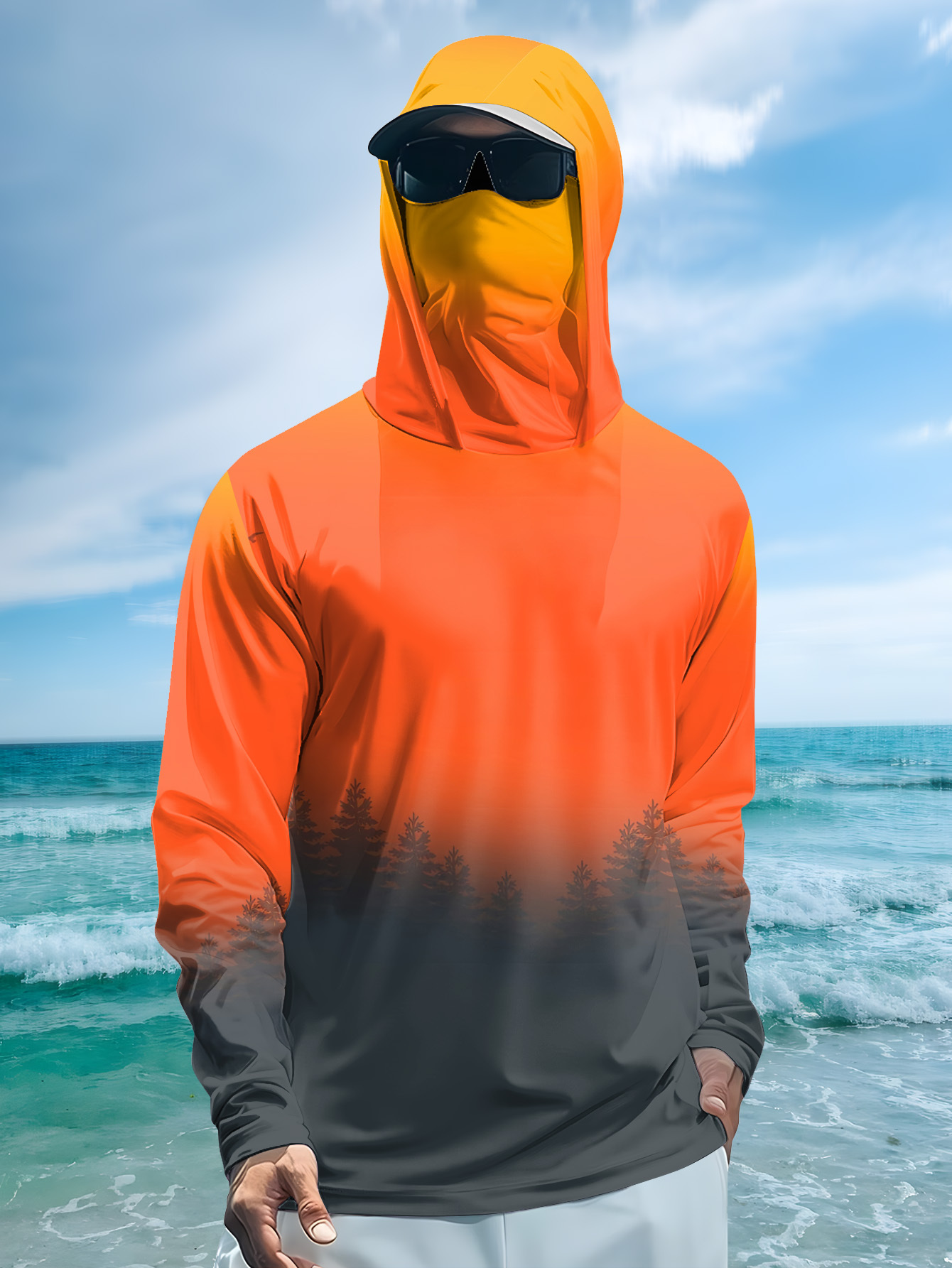 Men's Gradient Forest Printed  - огляд і ціна Fishing