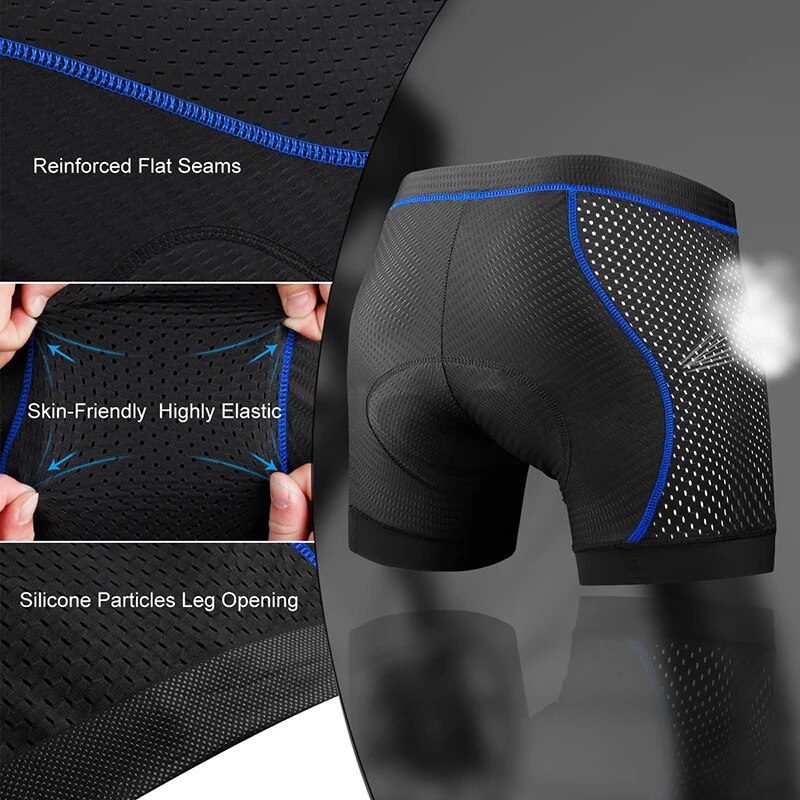 X-TIGER Men's Cycling Underwea - огляд і ціна Padded Cycling Shorts 5D Gel
