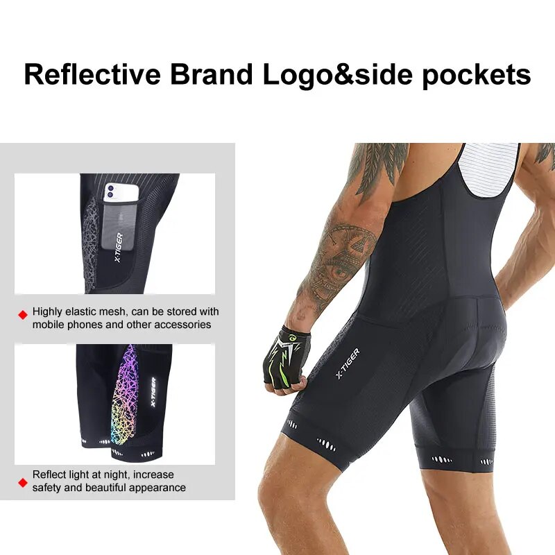 Cycling Bib Shorts 5D Gel Pad  - огляд і ціна Padded Cycling Shorts 5D Gel