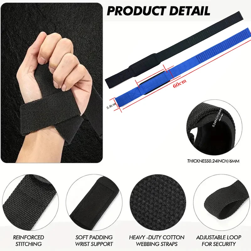 Weightlifting Wrist Straps Str - огляд і ціна Wrist Wraps Weightlifting Support