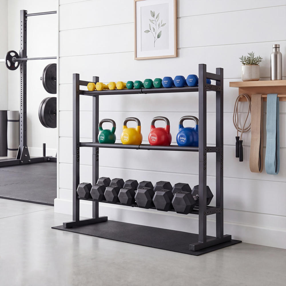 Heavy Duty 3-Tier Dumbbell Rac - огляд і ціна Fitness Equipment
