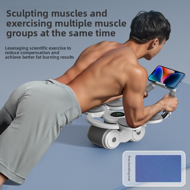 Four Elbow Support, Abdominal  - огляд і ціна Ab Roller Wheel With Elbow Support