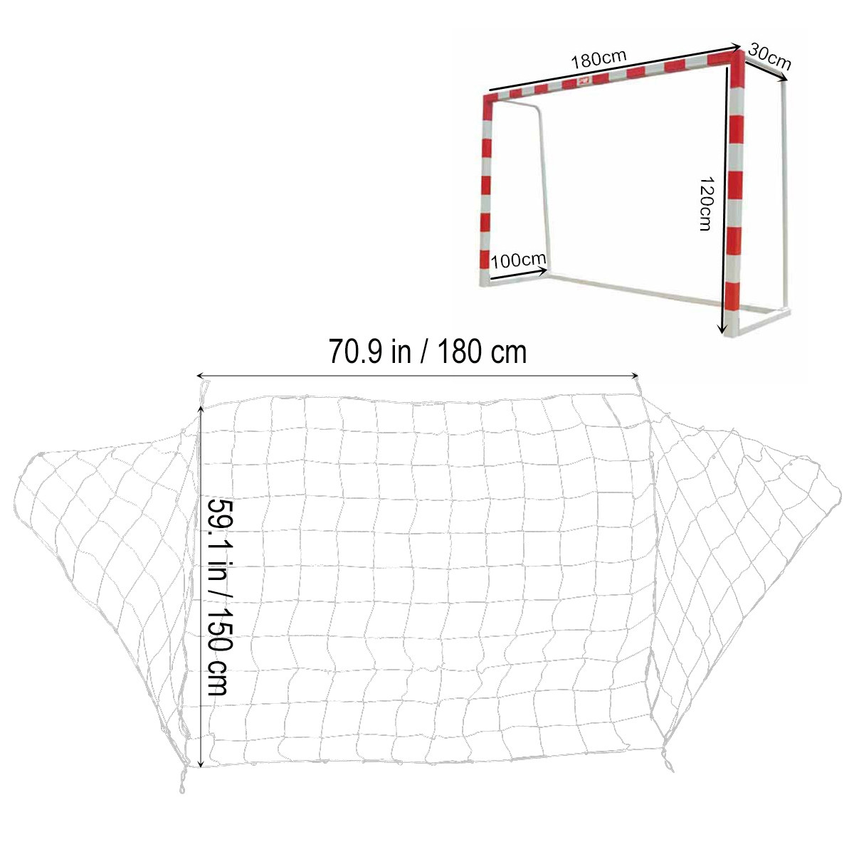 Football Net Durable Polypropy - огляд і ціна Team Sports