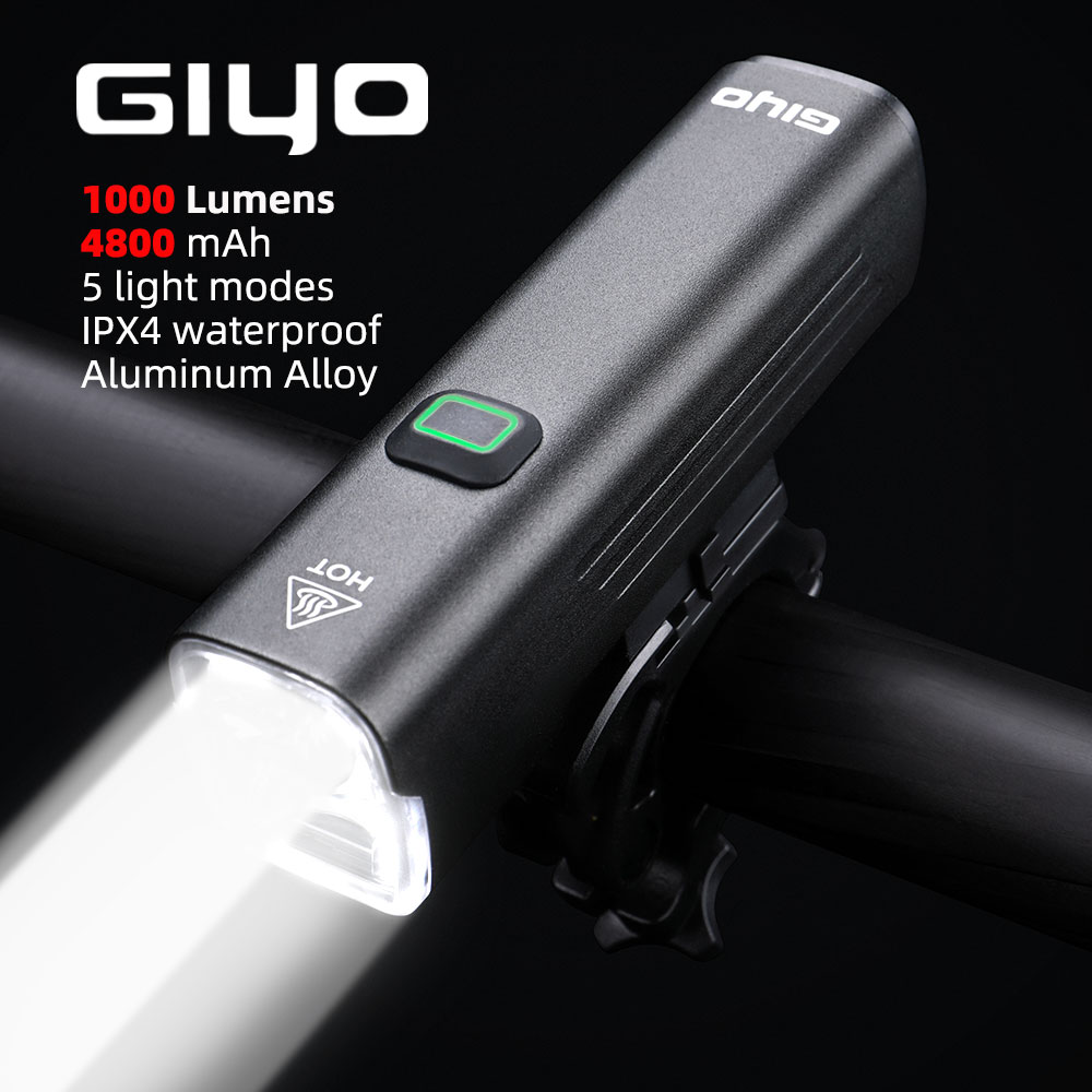 GIYO 1000 Lumens Bicycle Light - огляд і ціна Rechargeable Bicycle Headlight 1000 Lumen