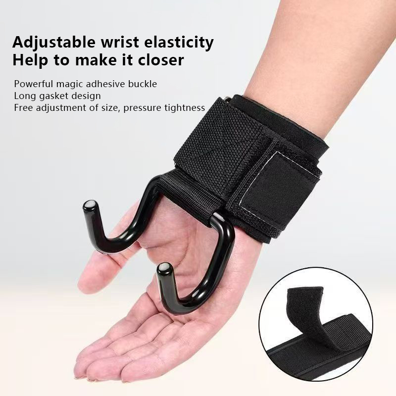2PCS Weight Lifting Hook Grips - огляд і ціна Wrist Wraps Weightlifting Support