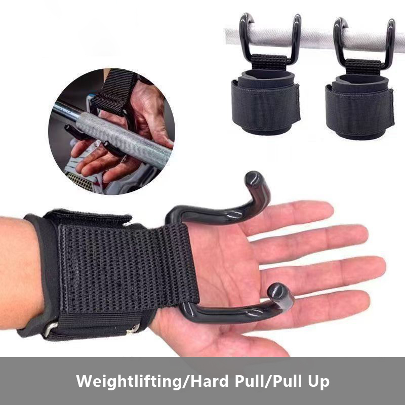 2PCS Weight Lifting Hook Grips - огляд і ціна Wrist Wraps Weightlifting Support