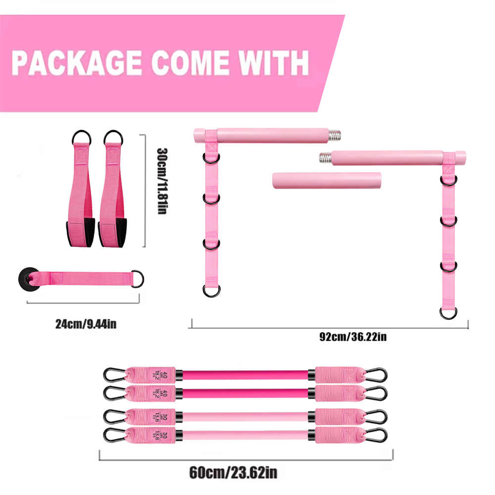 Resistance Tube Set Multifunct - огляд і ціна Pilates Bar Kit With Resistance Bands