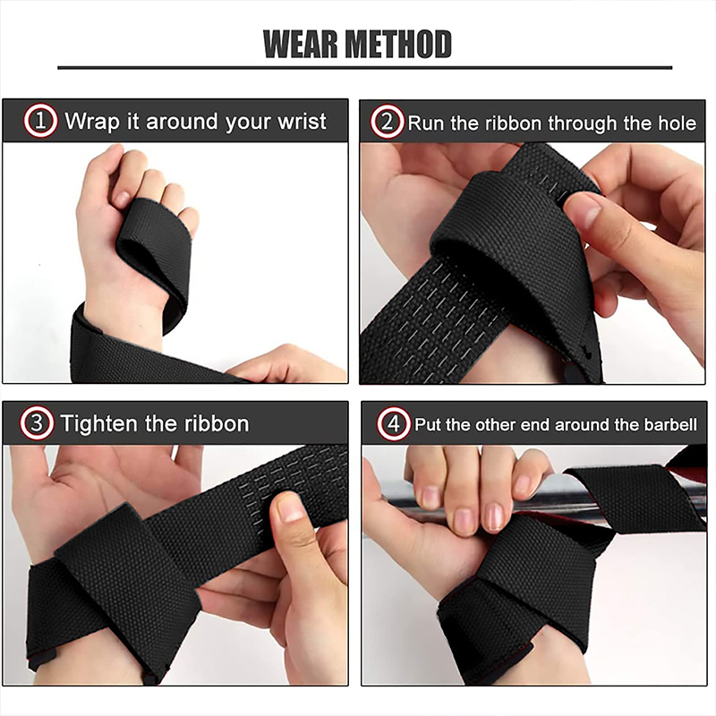 2Pcs Gym Lifting Straps Fitnes - огляд і ціна Wrist Wraps Weightlifting Support
