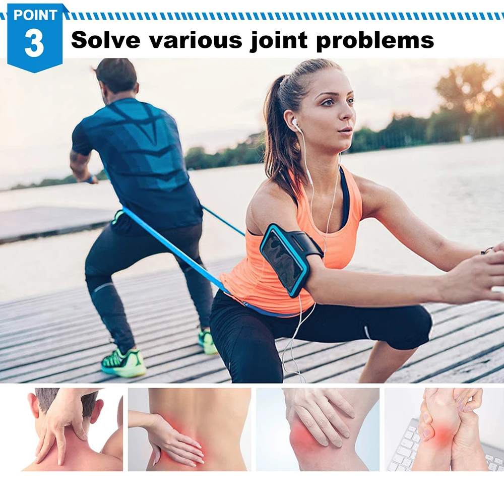4Pcs/Set Elastic Fitness Bands - огляд і ціна Pilates Bar Kit With Resistance Bands
